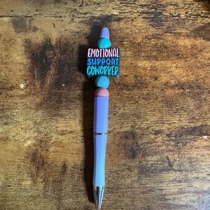 Emotional Support Coworker Pen - Purple and Blue